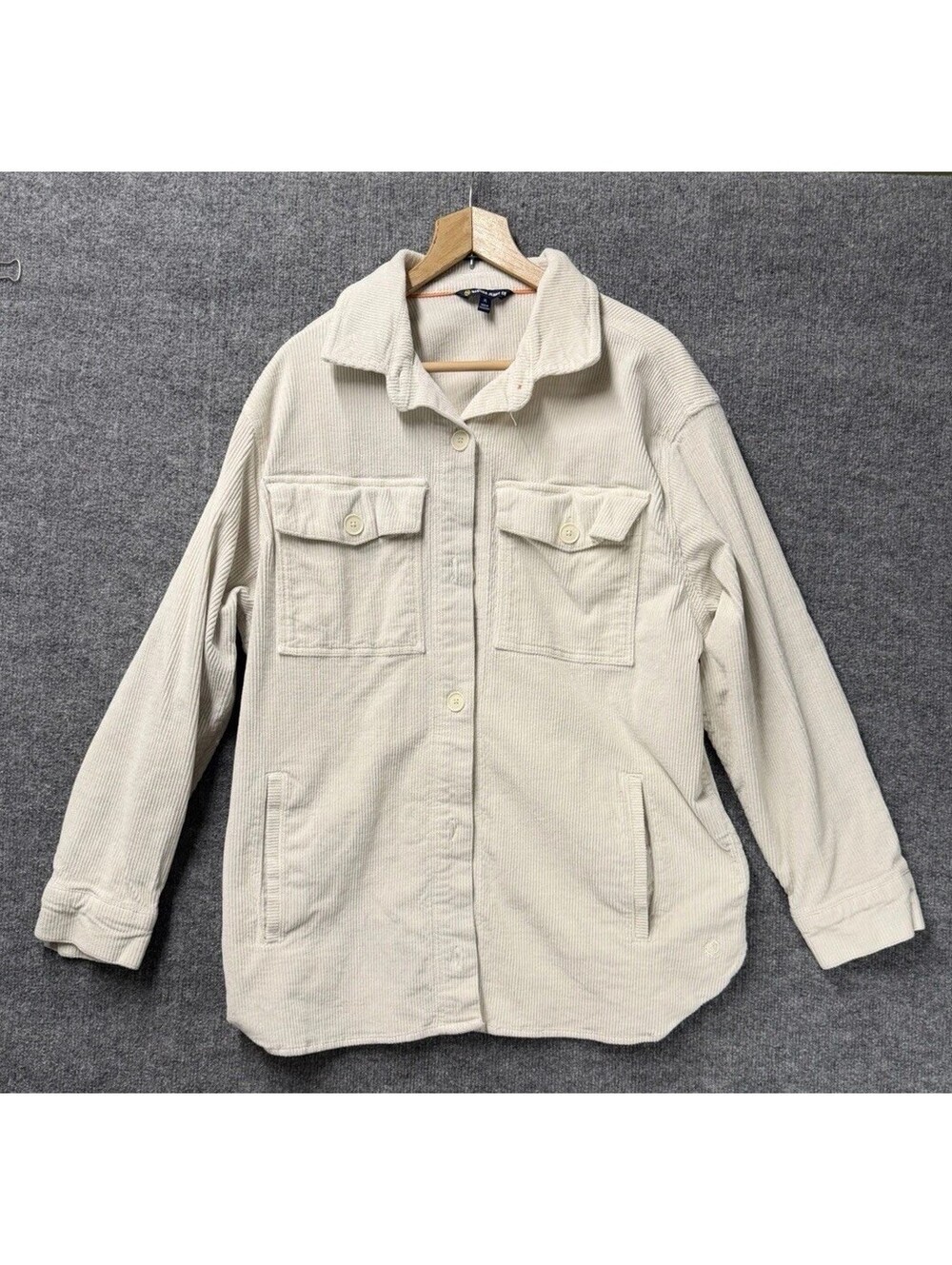 Nautica Light Beige Women’s Shirt / Jacket Corduroy New